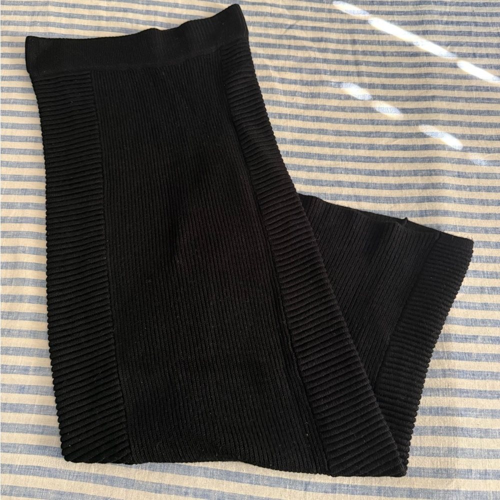 Zara knit bodycon midi skirt, Black, sz S